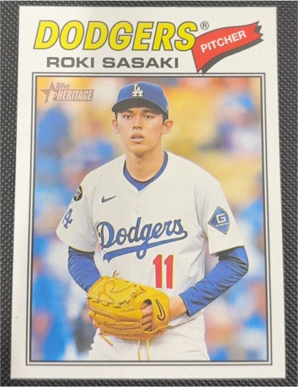 2026 Topps Heritage #39 Roki Sasaki — front