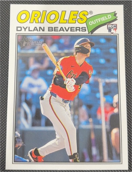 2026 Topps Heritage #48 Dylan Beavers Rookie — front
