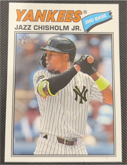 2026 Topps Heritage #196 Jazz Chisholm Jr. — front