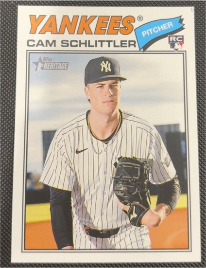 2026 Topps Heritage #222 Cam Schlittler — front