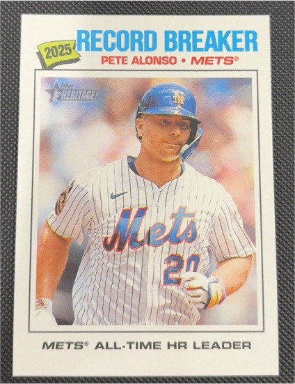 2026 Topps Heritage #232 Pete Alonso Record Breaker — front