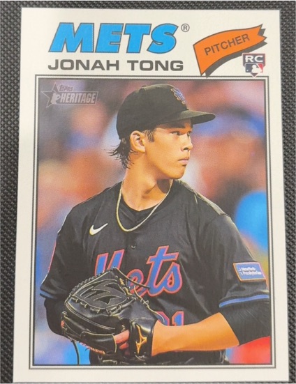 2026 Topps Heritage #137 Jonah Tong Rookie — front