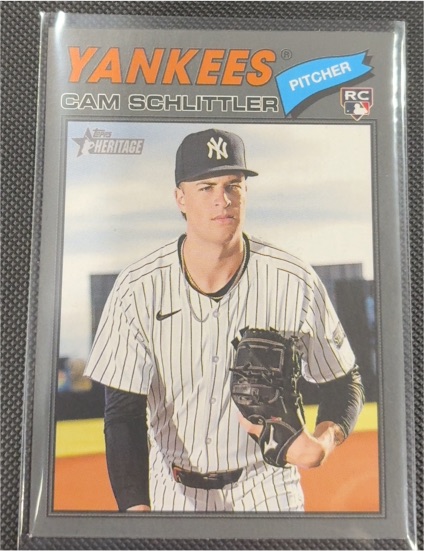 2026 Topps Heritage #222 Cam Schlittler — front