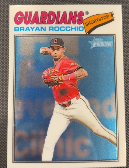 2026 Topps Heritage #368 Brayan Rocchio — front