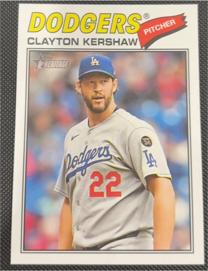2026 Topps Heritage #190 Clayton Kershaw — front