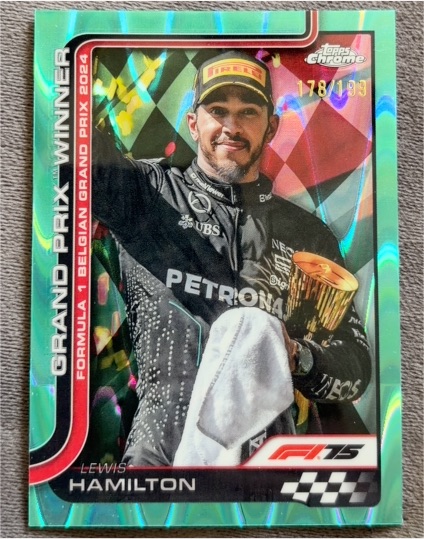 2025 Topps Chrome Formula 1 #106 Lewis Hamilton Grand Prix Winner — front