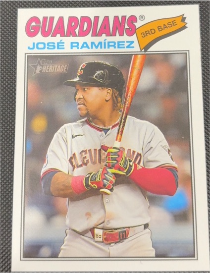 2026 Topps Heritage #52 José Ramírez Cleveland Guardians — front