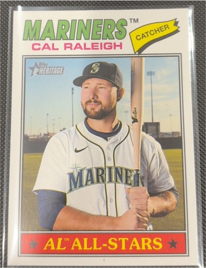 2026 Topps Heritage #269 Cal Raleigh — front