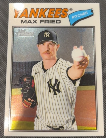 2026 Topps Heritage #130 Max Fried — front