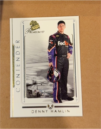 2007 Press Pass Premium #10 Denny Hamlin — front