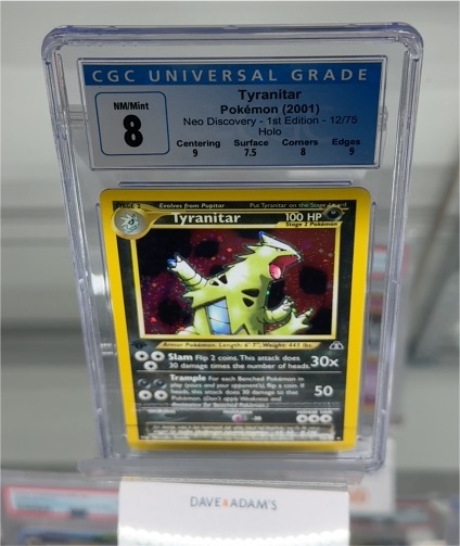 2001 Pokémon Neo Discovery #12 Tyranitar — front
