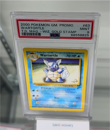 2000 Pokemon GM Promo #63 Wartortle T.D. Mag. Wiz. Gold Stamp — front
