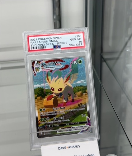 2021 Pokemon Sword & Shield Evolving Skies #205 Leafeon VMAX Secret — front