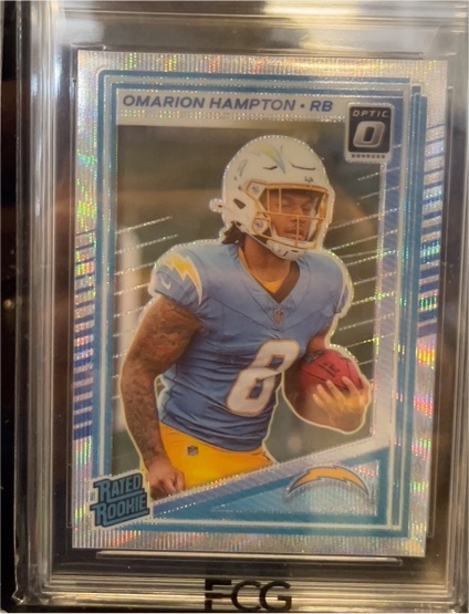 2025 Panini Donruss Optic #212 Omarion Hampton — front