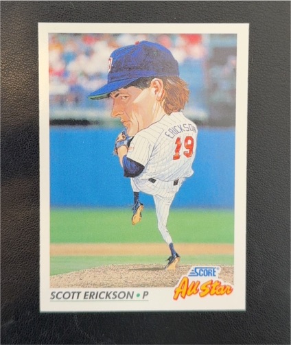 1992 Score #438 Scott Erickson — front