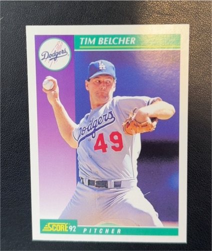 1992 Score #368 Tim Belcher — front