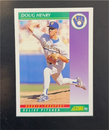 1992 Score #421 Doug Henry — front