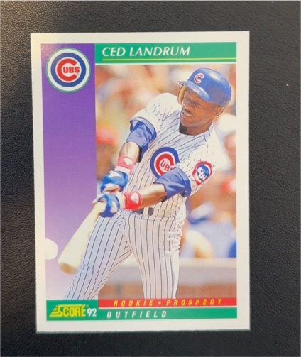 1992 Score #418 Ced Landrum — front
