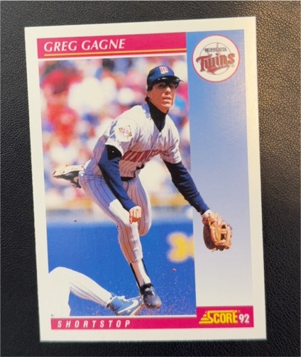 1992 Score #182 Greg Gagne — front