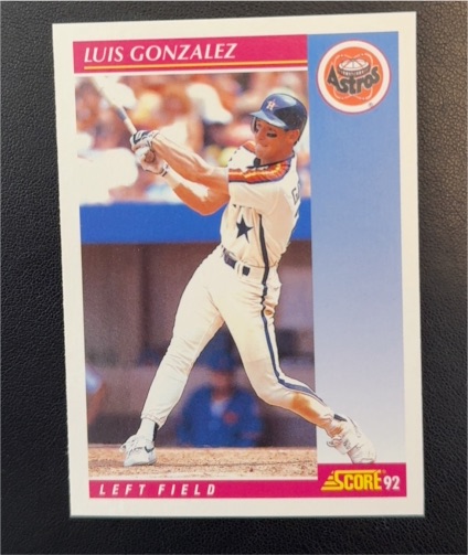 1992 Score #210 Luis Gonzalez — front