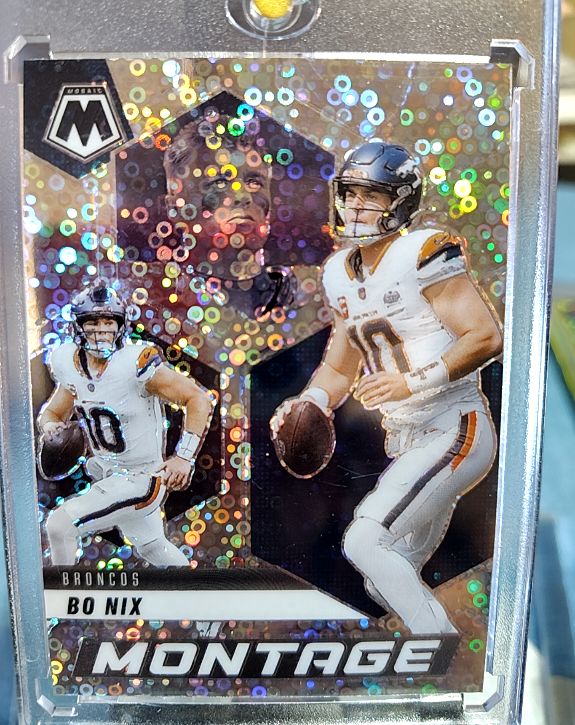 2025 Panini Mosaic Montage #24 Bo Nix — front