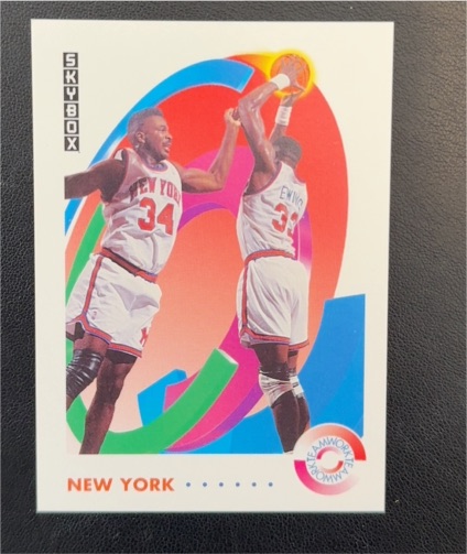 1991-92 Skybox #476 Patrick Ewing / Charles Oakley — front