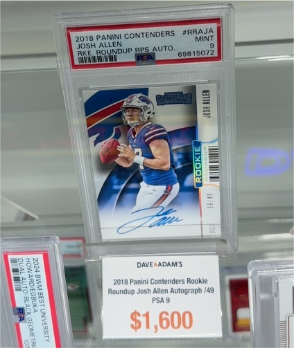 2018 Panini Contenders #RRAJA Josh Allen Rookie Roundup Autograph — front