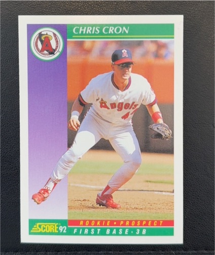 1992 Score #847 Chris Cron — front