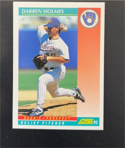 1992 Score #753 Darren Holmes — front