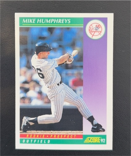 1992 Score #815 Mike Humphreys — front