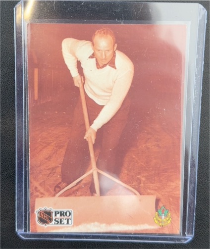 1991-92 Pro Set #339 Hap Day Before the Zamboni — front
