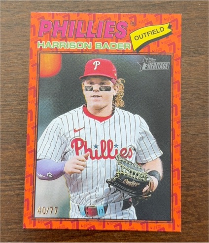 2026 Topps Heritage Color Of The Year #40 Harrison Bader — front