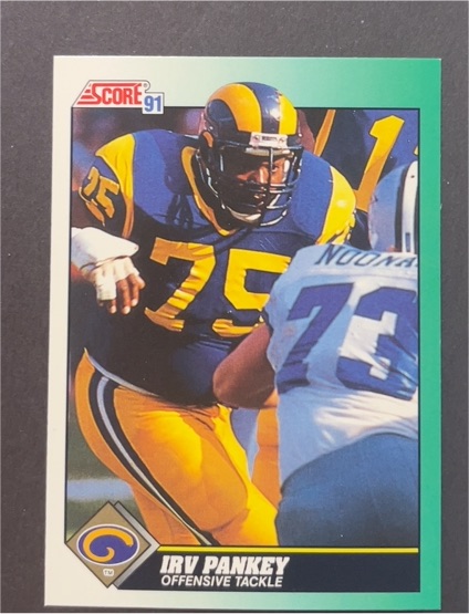 1991 Score #294 Irv Pankey — front