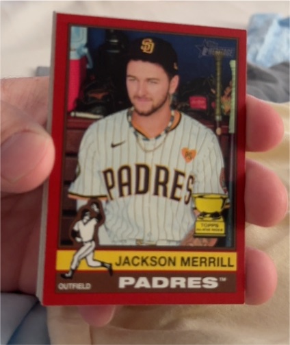 2025 Topps Heritage #422 Jackson Merrill — front