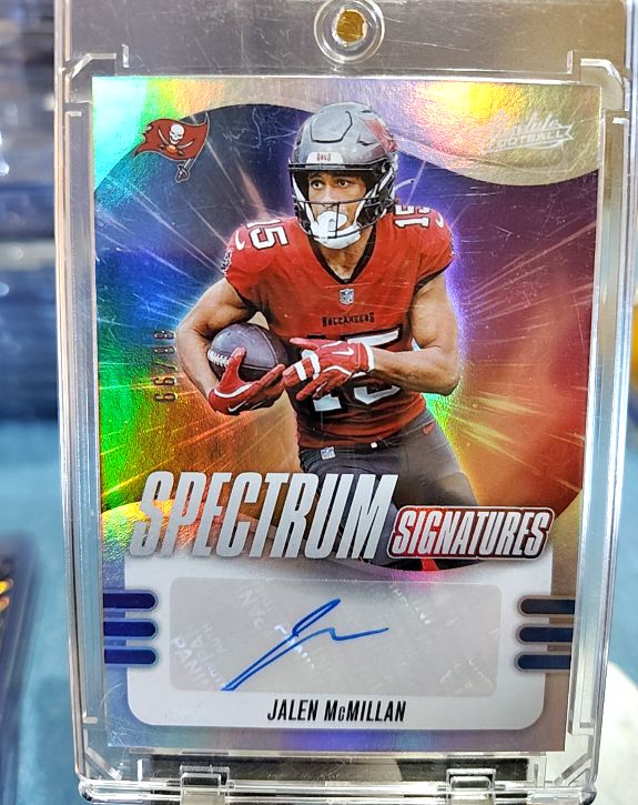 2025 Panini Absolute Spectrum Signatures #SPS-JMN Jalen McMillan — front