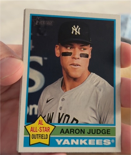 2025 Topps Heritage #380 Aaron Judge — front