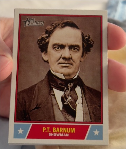 2025 Topps Heritage Notable Americans #NS-90 P.T. Barnum — front