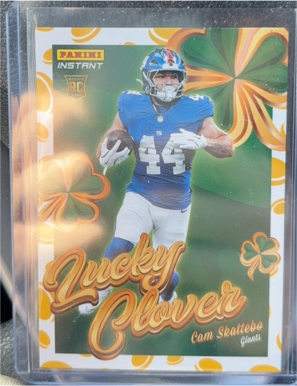 2025 Panini Instant #19 Cam Skattebo Lucky Clover — front