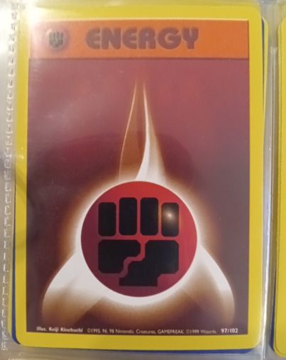 1999 Pokémon Base Set #97 Fighting Energy — front