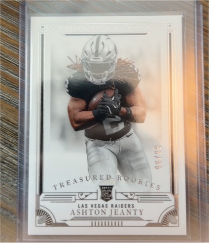 2025 Panini National Treasures #80 Ashton Jeanty — front