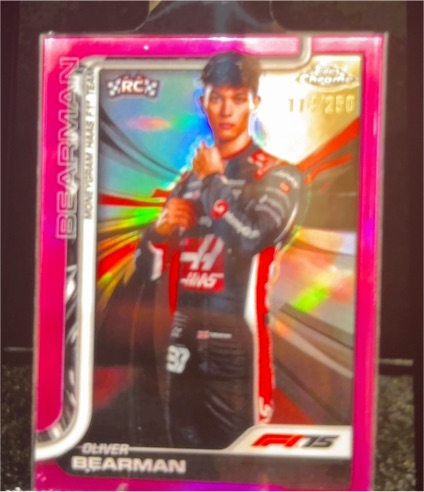 2025 Topps Chrome Formula 1 #14 Oliver Bearman — front