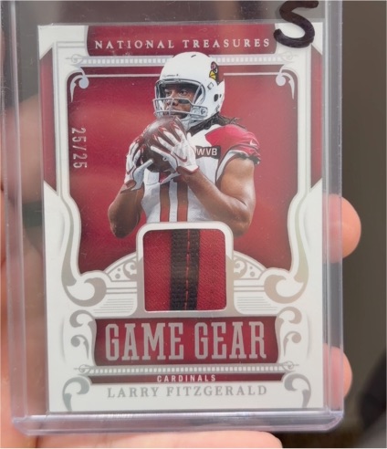 2025 Panini National Treasures #25 Larry Fitzgerald — front