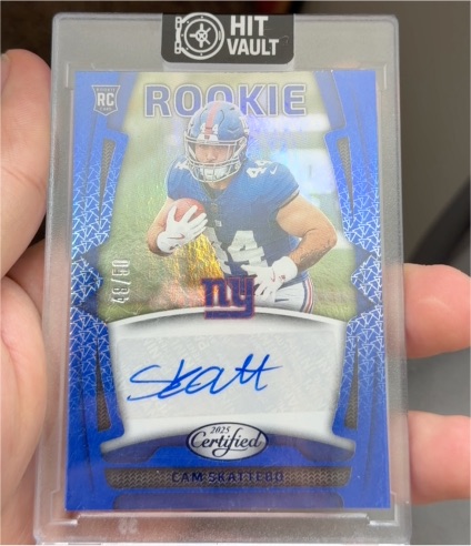 2025 Panini Certified Rookies Signatures #RSI-CSO Cam Skattebo — front