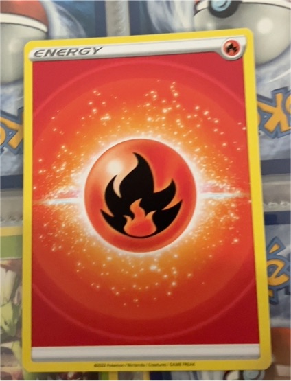 2022 Pokémon Crown Zenith #153 Fire Energy — front