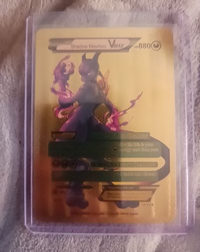 Shadow Mewtwo Vmax HP880 Fan Art — front