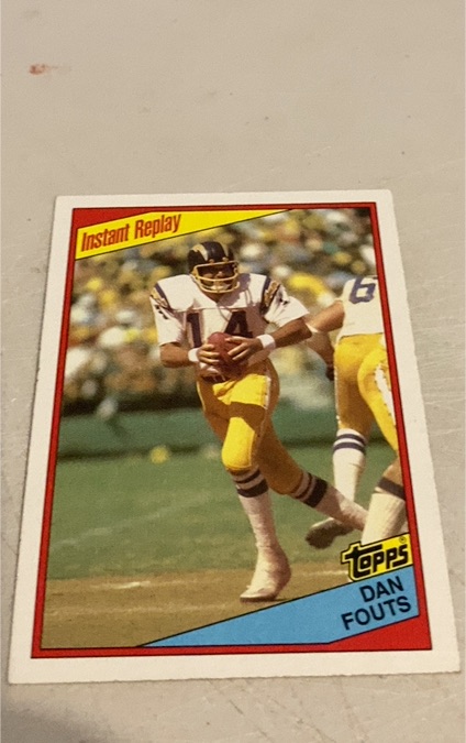 1984 Topps #180 Dan Fouts Instant Replay — front