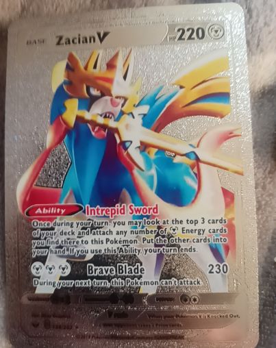 2020 Pokémon Sword & Shield #138 Zacian V — front