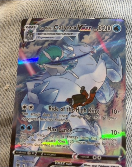 Pokémon Sword & Shield Astral Radiance #TG15 Ice Rider Calyrex VMAX — front