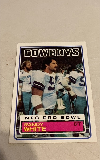 1983 Topps #57 Randy White Dallas Cowboys NFC Pro Bowl — front