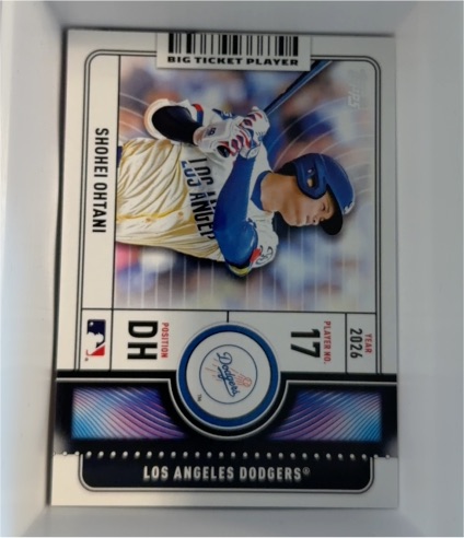 2026 Topps Series 1 Big Ticket Players #BTP-3 Shohei Ohtani — front